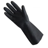 Paar schwarze Latex-Haushaltshandschuhe - Größe L